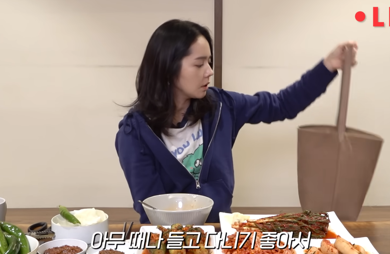  한가인 가방 관련주 더로우 파크백 