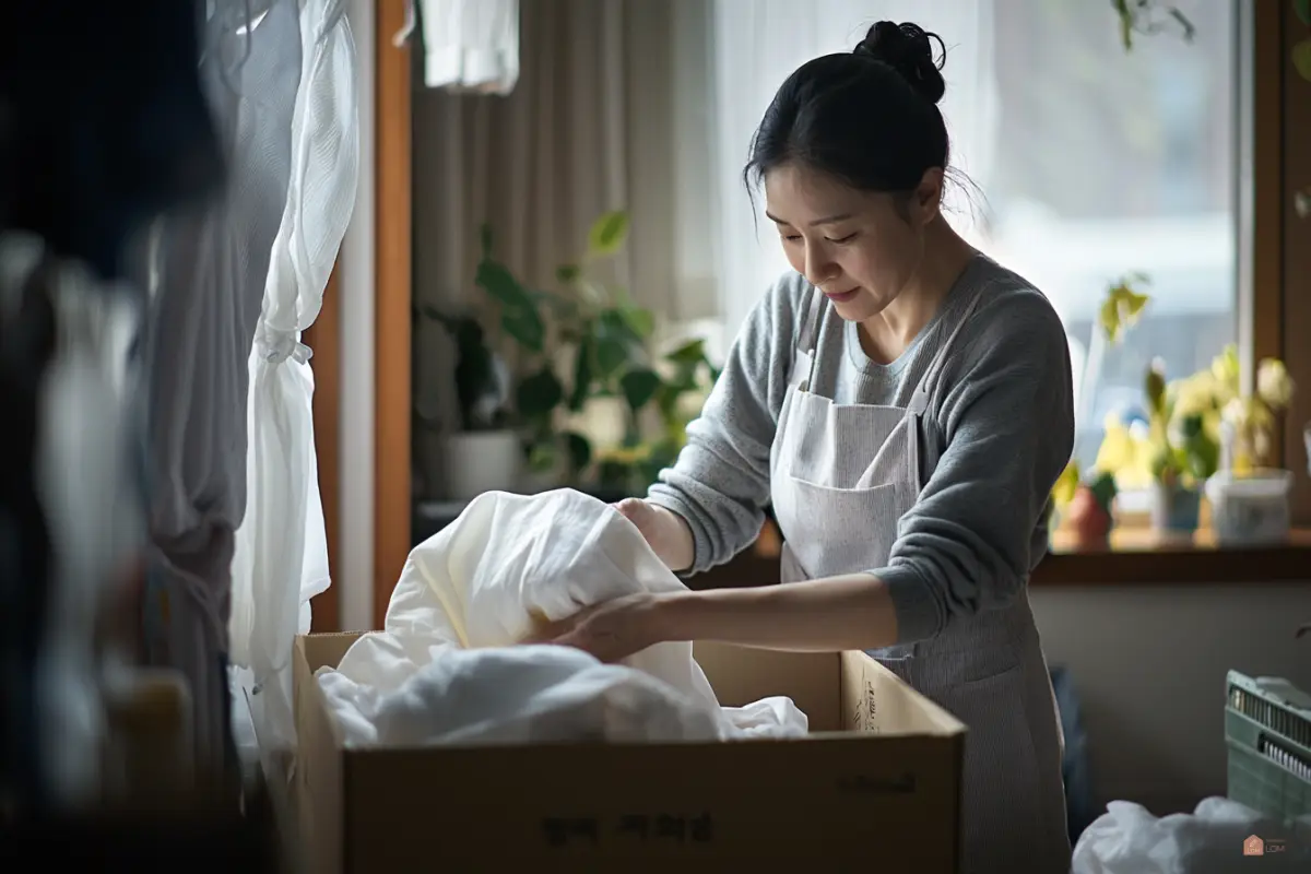 택배보낼-옷-챙기는-한국여자