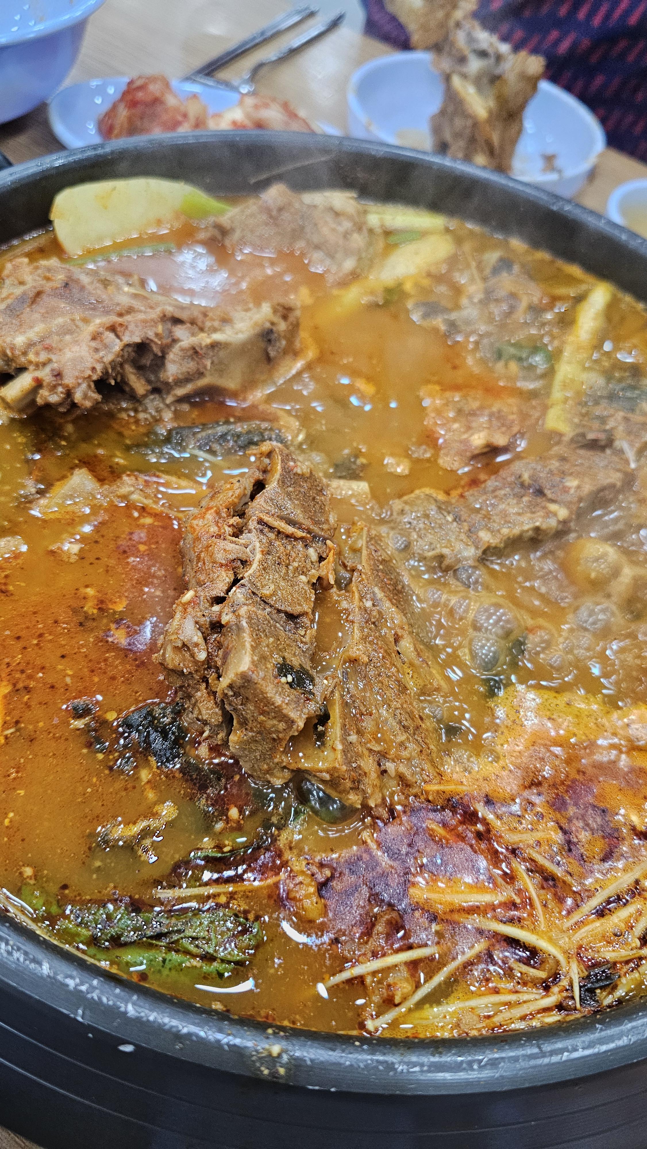 내돈내산 일산 백석동 김균석청기와뼈해장국감자탕 백마점