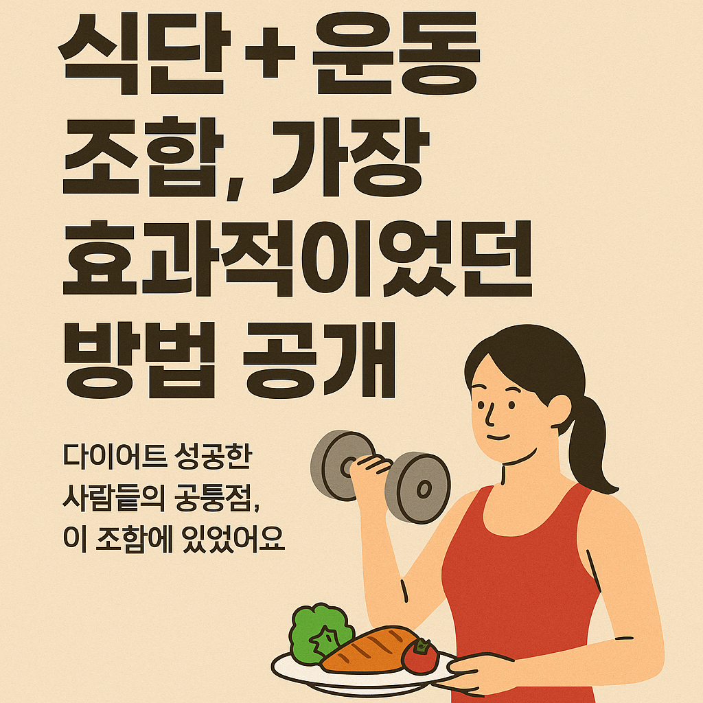 식단 + 운동 조합