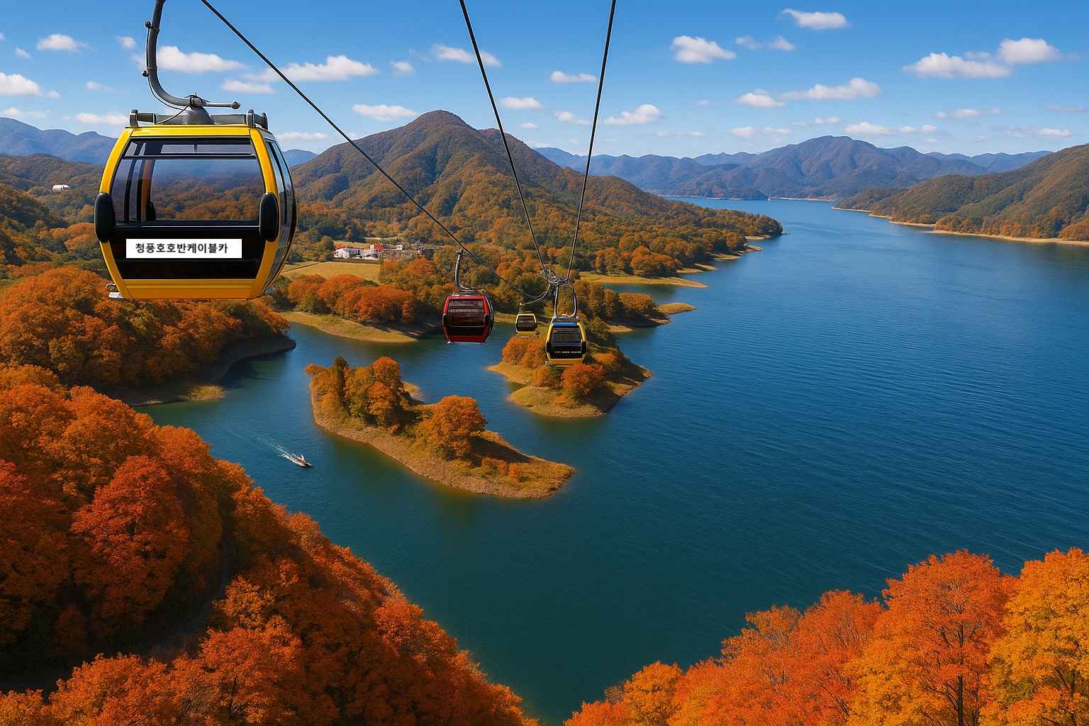 제천 청풍호 단풍 여행 ㅣ호반케이블카