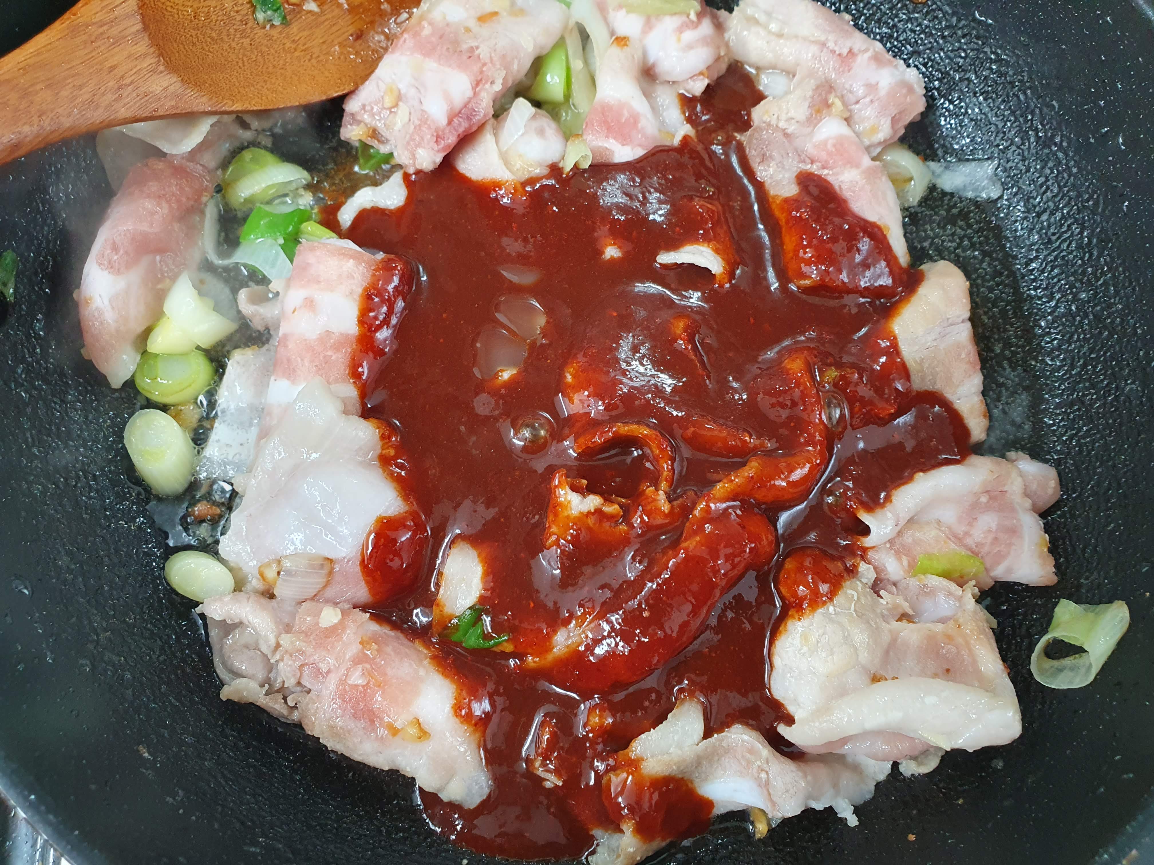 대패삼겹살 팽이버섯 빠른 요리