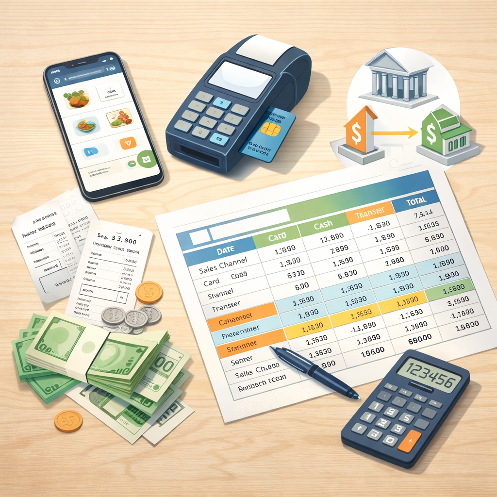 배달·카드·현금·계좌이체 매출이 뒤엉킬 때, ‘한 장으로 끝내는 매출 정리 구조’ 만드는 법