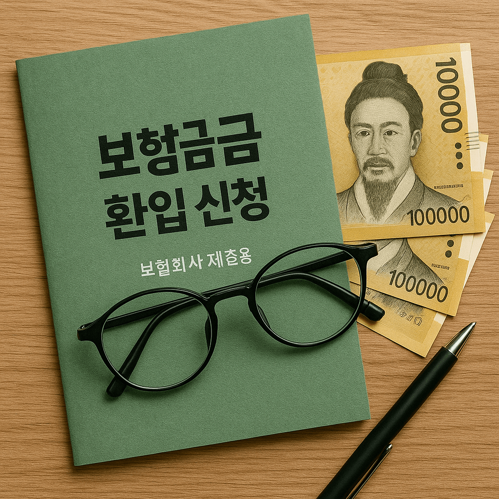 보험금 환입 신청 방법