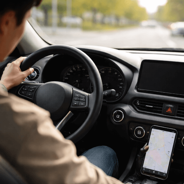 주행 중 꺼진 계기판 상황