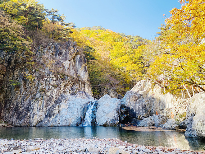 내연산 등산코스 지도
