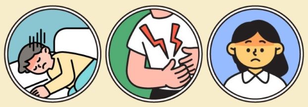 장티푸스 관련 일러스트 이미지