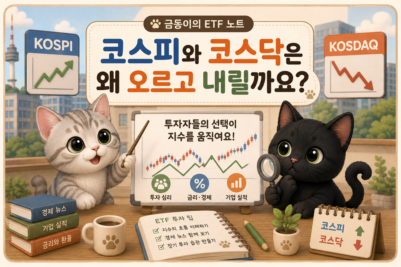 국내 주식ETF 코스피와 코스닥은 왜 오르고 내릴까?