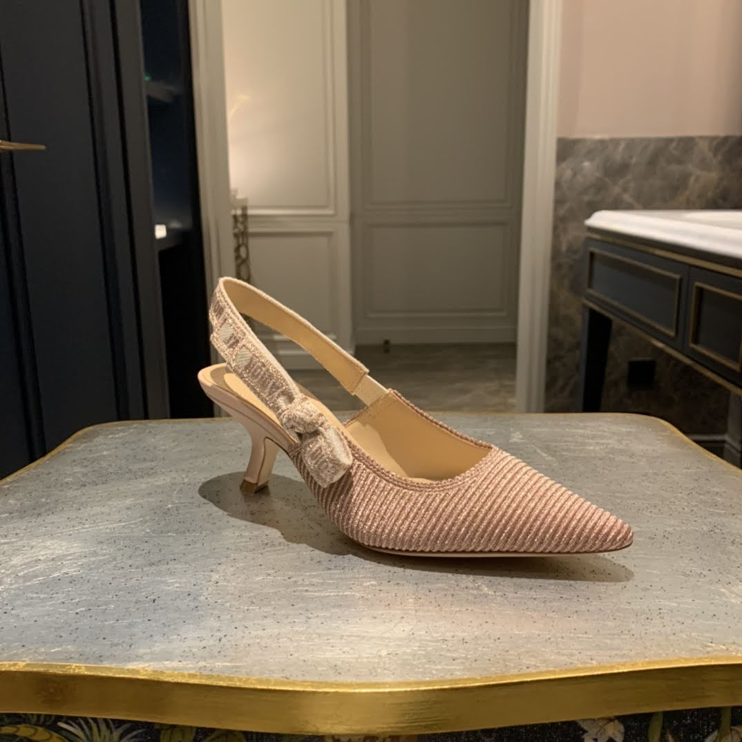 자디올 슬링백 로즈드방 핑크 미들힐 에스리아