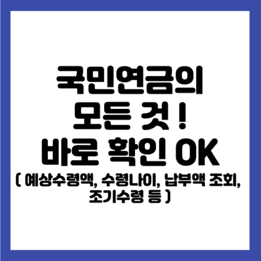 국민연금 예상수령액