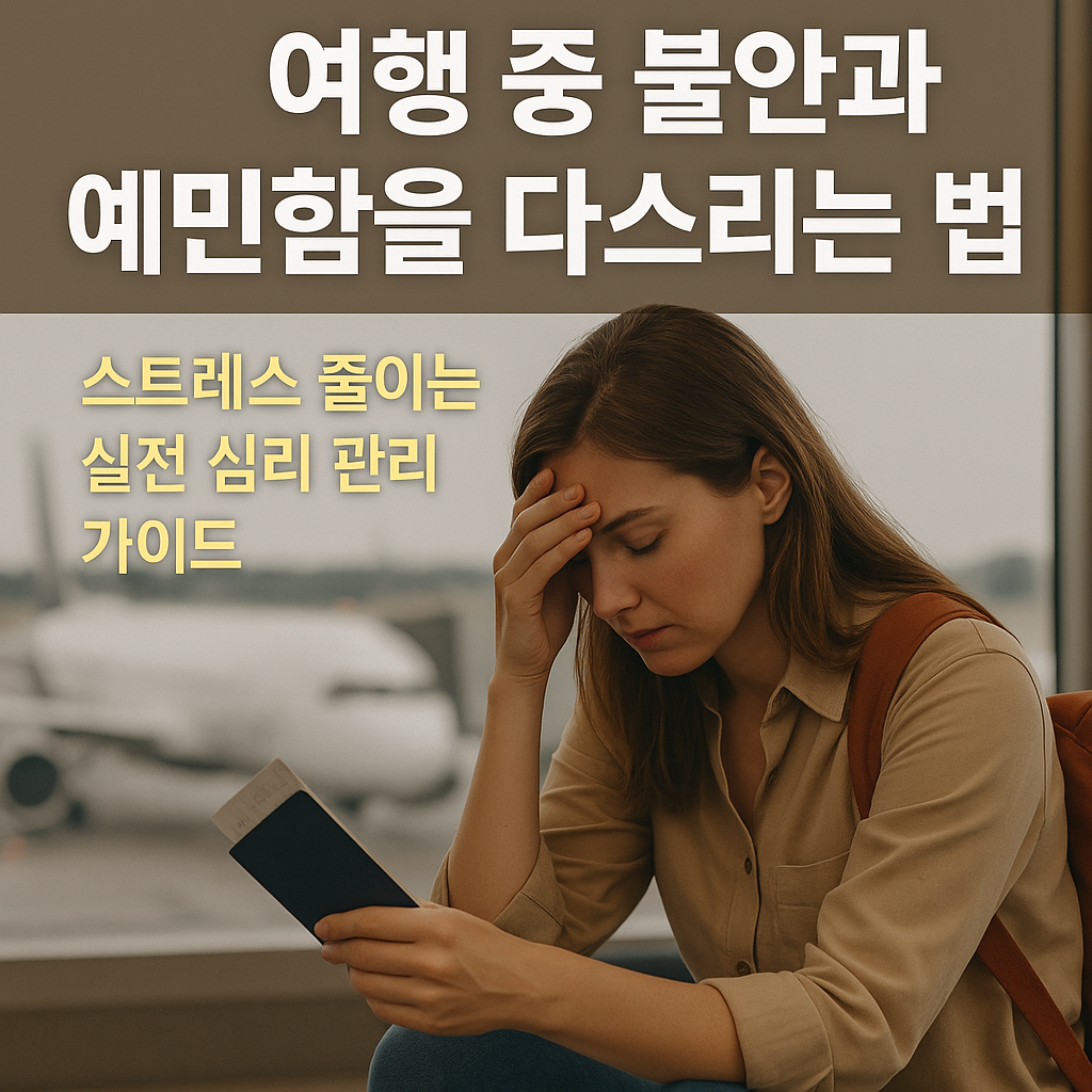 여행 중 불안과 예민함을 다스리는 법: 스트레스 줄이는 실전 심리 관리 가이드 관련 사진