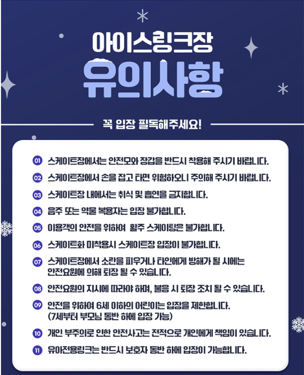 서울 광장 스케이트장 예약하기 입장료 안내