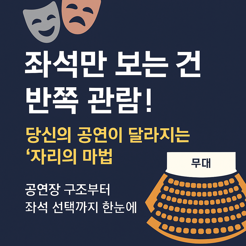 공연장 구조, 이렇게 보면 쉽다