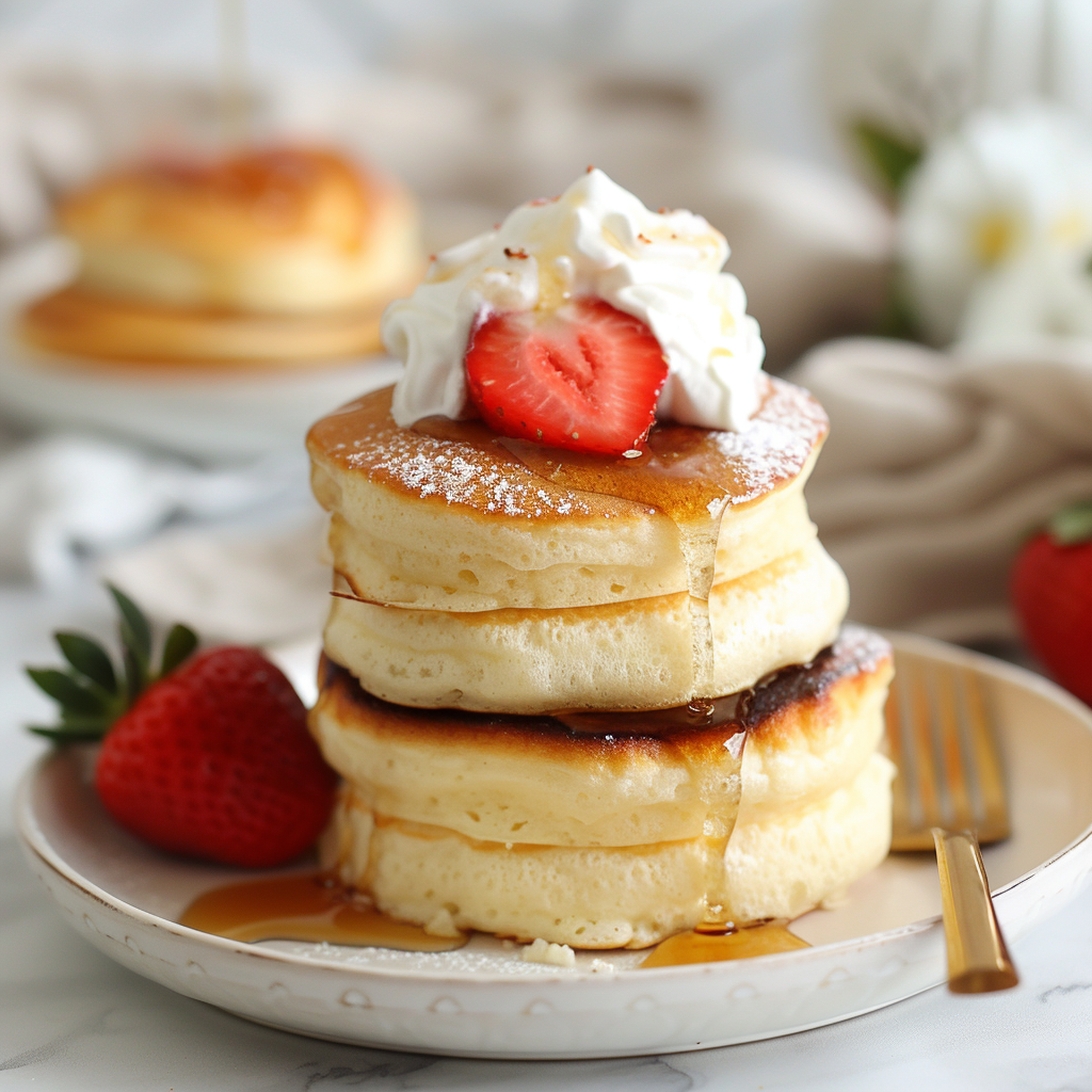 수플레 팬케이크 도전기