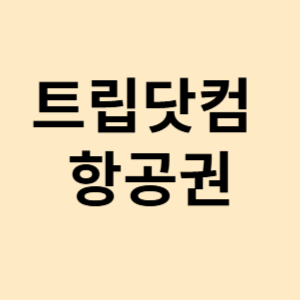 트립닷컴 항공권
