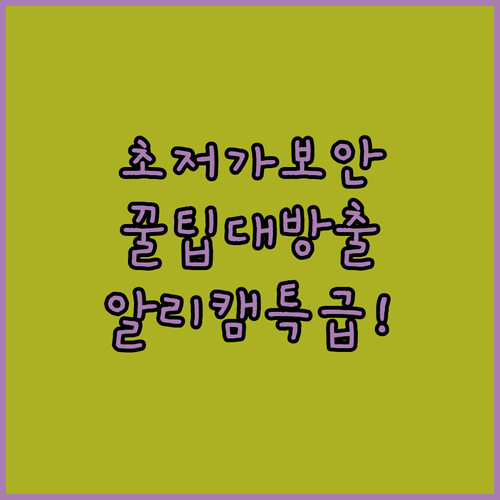 알리익스프레스 IP 카메라로 완성하는..