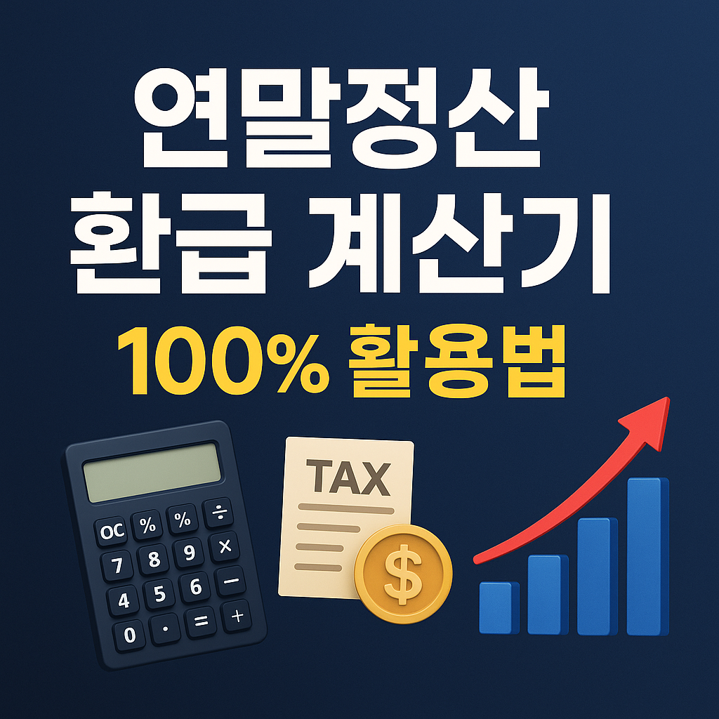 2025 연말정산 환급 계산기 완전 정복 — 실제 환급 사례로 보는 리얼 가이드
