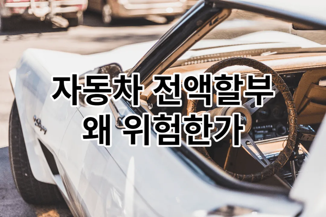 자동차 전액할부 위험성