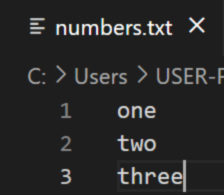 numbers.txt-파일-수정-상태