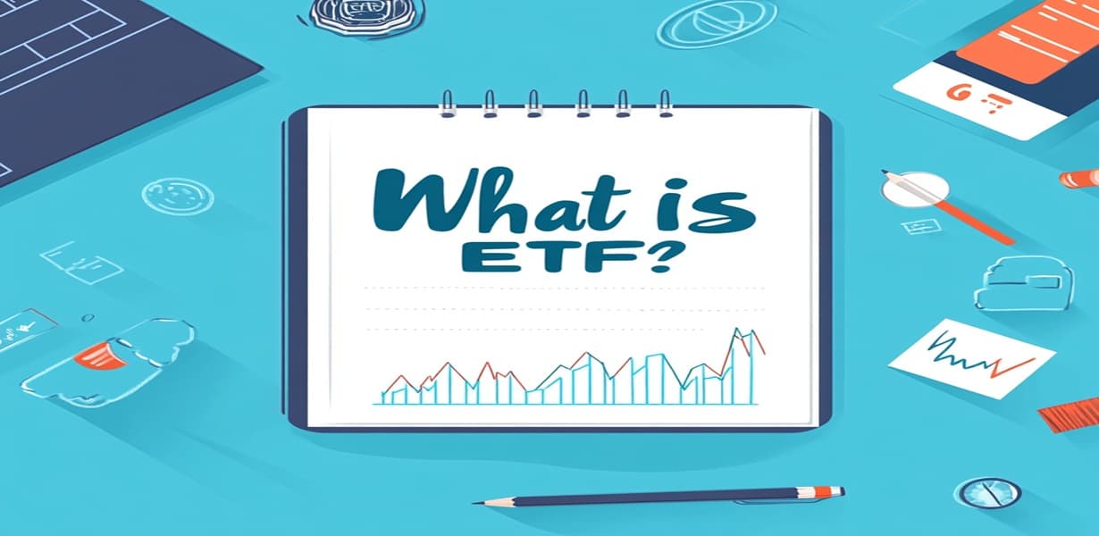 ETF 입문 가이드를 주제로 한 블로그 썸네일 이미지
