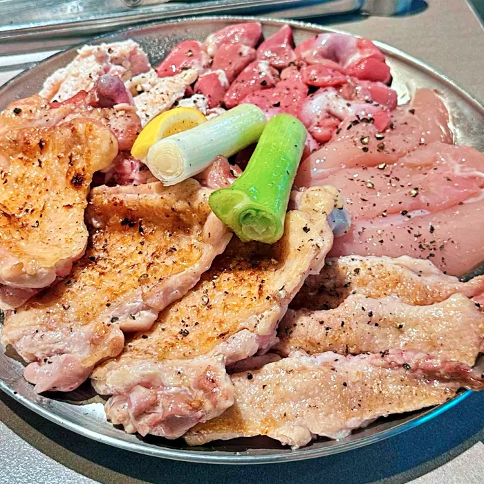 강남, 압구정 로데오 맛집 닭고기 염통, 근위, 연골, 안심, 목살, 사이소금 허벅지살