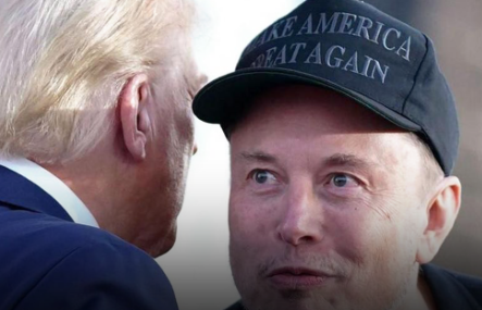 일론 머스크와 도널드 트럼프의 사진