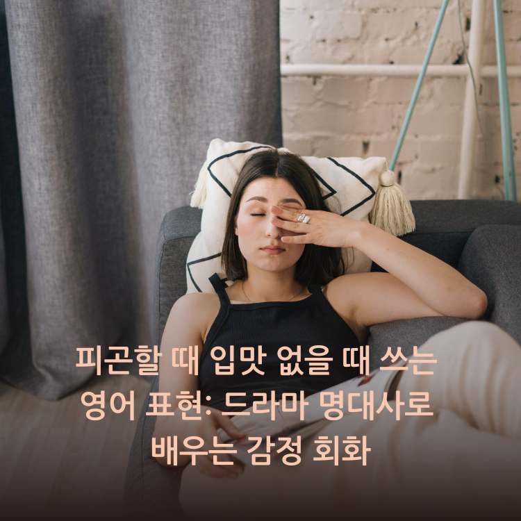 피곤할-때-입맛-없을-때-쓰는-영어-표현:-드라마-명대사로-배우는-감정-회화
