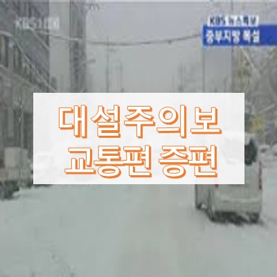 대설주의보 지하철 증편