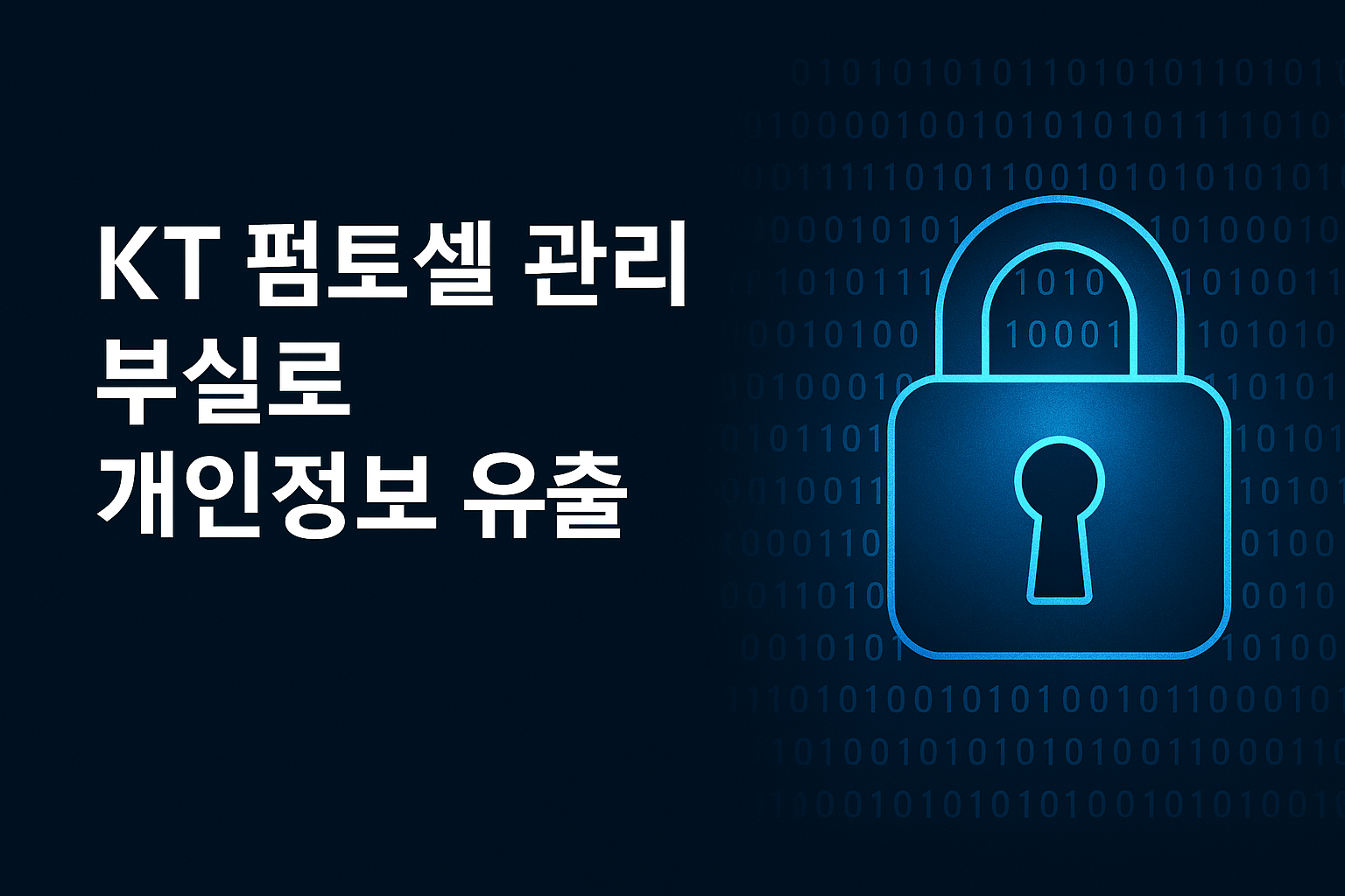 KT 펨토셀 관리 부실로 개인정보 유출