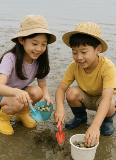 갯벌체험장 아이 준비물체크