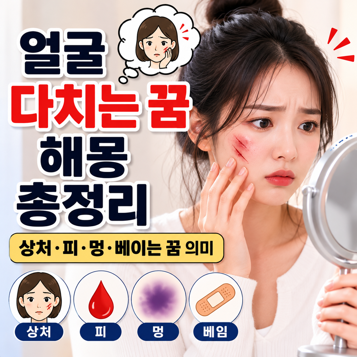 얼굴 다치는 꿈