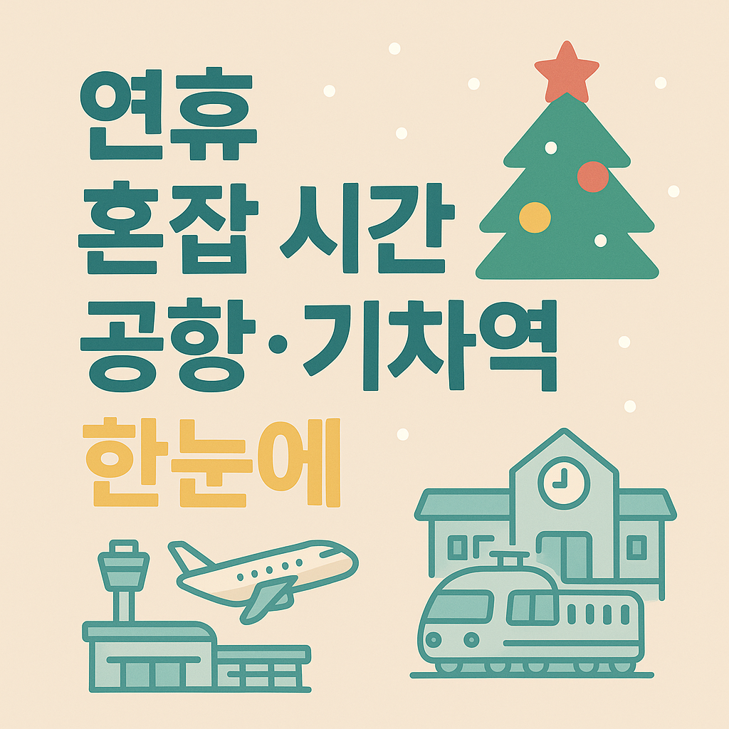 크리스마스 연휴 공항·기차역