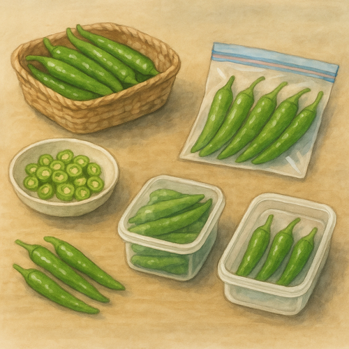 청양고추-보관법