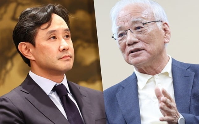 최윤범 고려아연 회장과 장형진 영풍 고문.