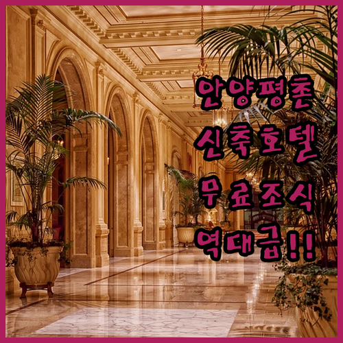 안양 평촌 비즈니스 호텔 추천 신축 ..