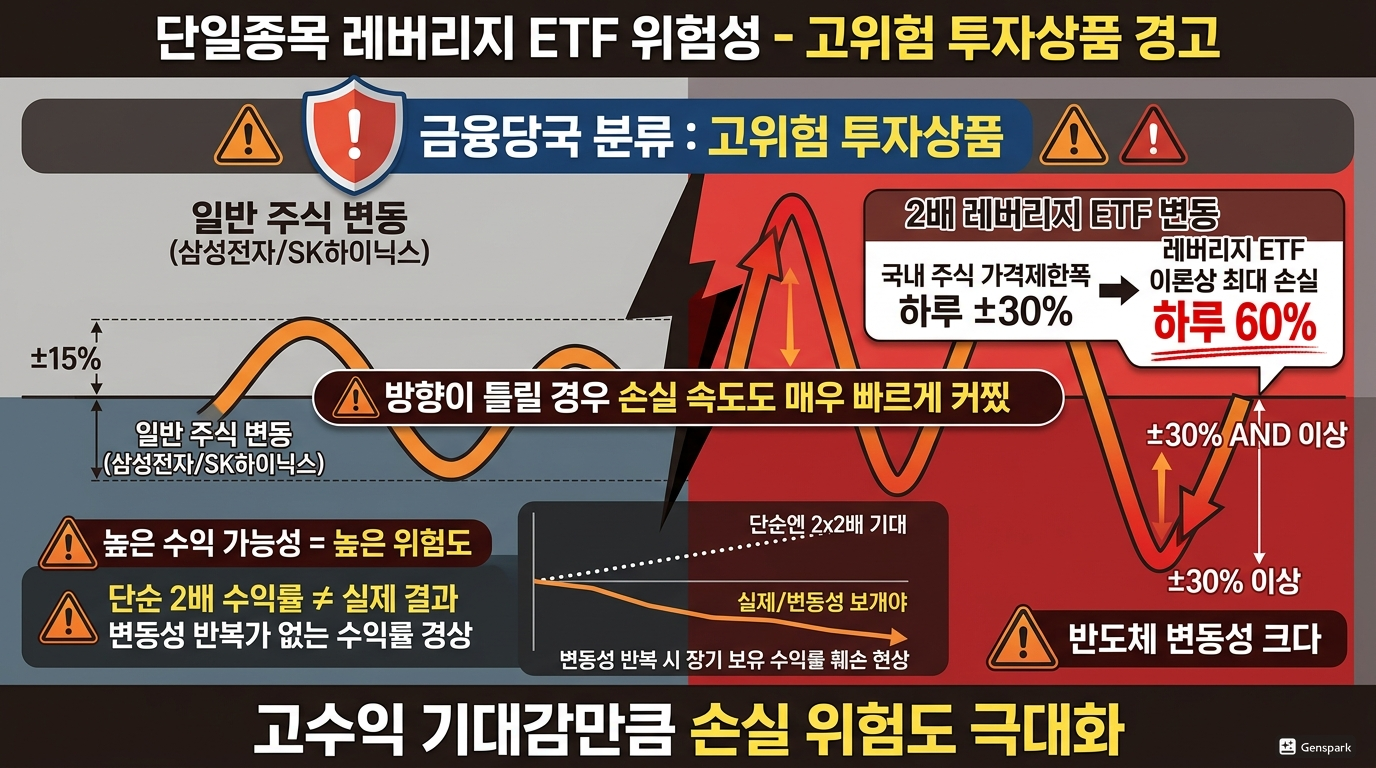 단일종목 레버리지 ETF 위험성