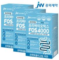JW중외제약 프리미엄 프리바이오틱스 FOS 4000 플러스 아연 3박스 프락토올리고당 유산균, 150g, 3개