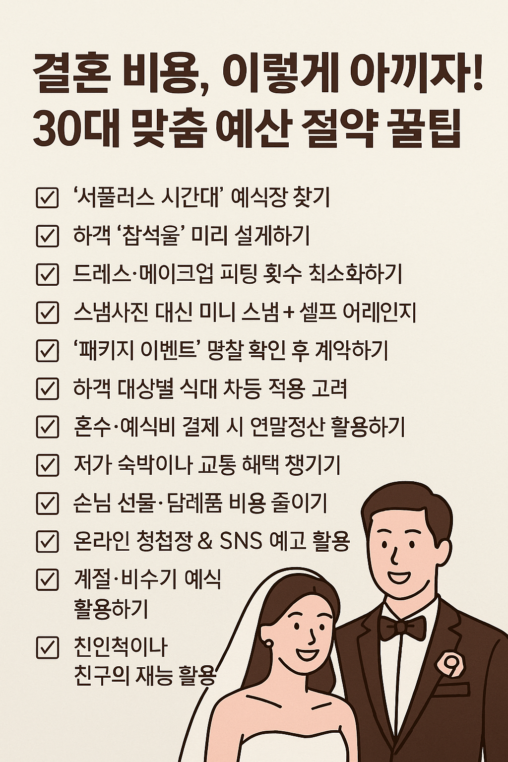 결혼 비용 아끼는 꿀팁