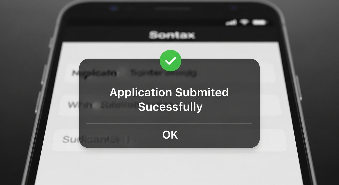 '근로장려금(기한 후) 신청이 정상적으로 완료되었습니다.'라는 알림이 뜬 손택스 앱 화면