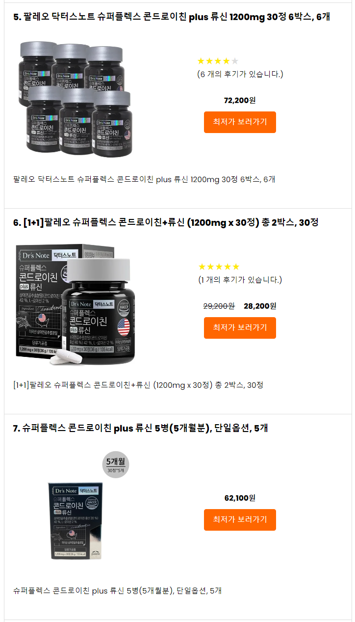 콘드로이친가격