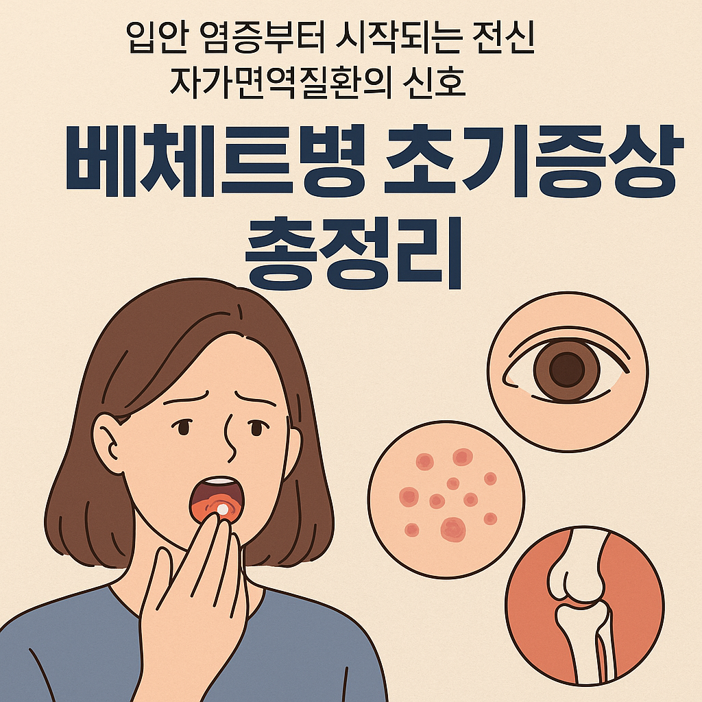 입안이 자주 헐고 눈이 따갑다면 베체트병 초기증상 의심 체크리스트