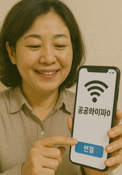 공공와이파이 연결하기