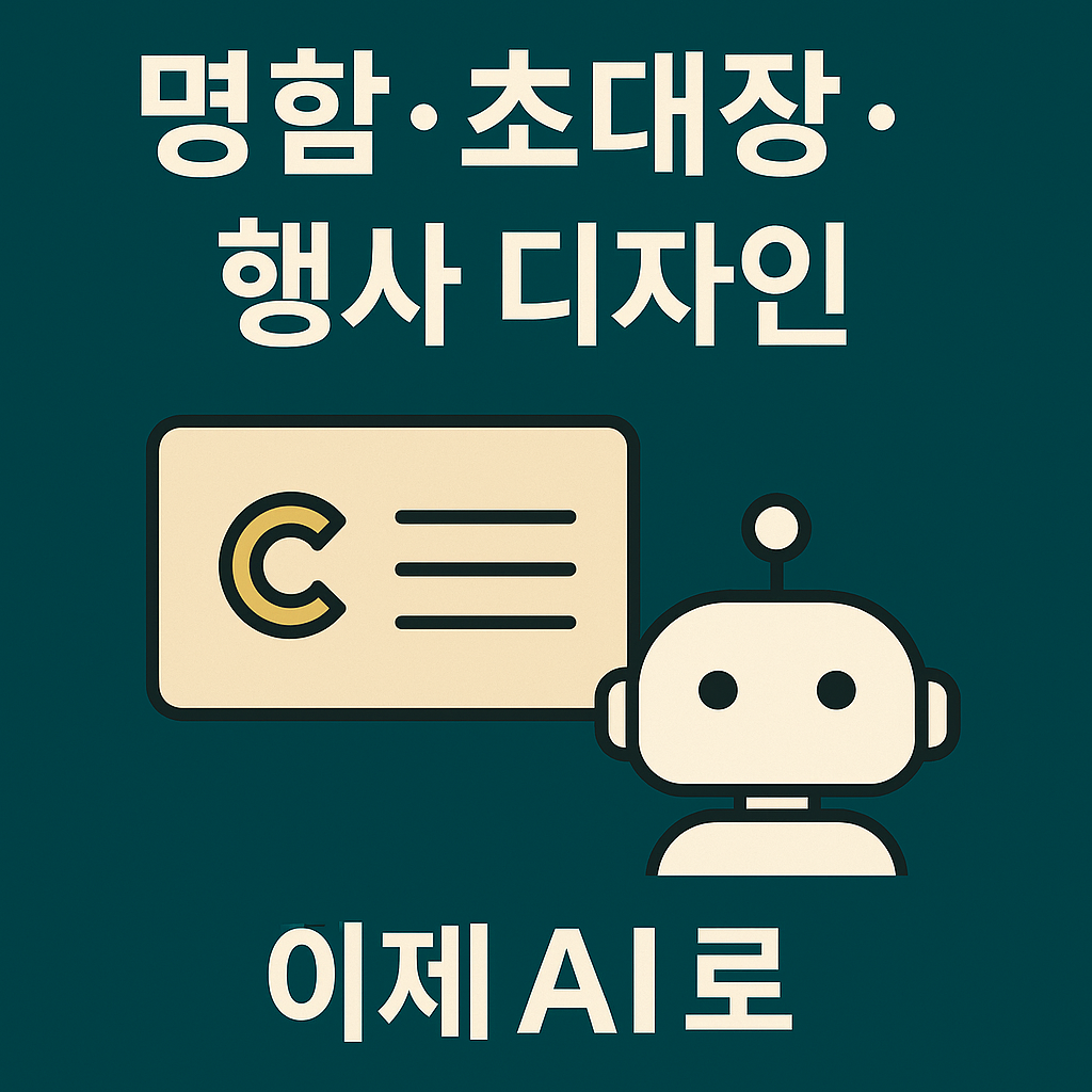 명함과 초대장 디자인