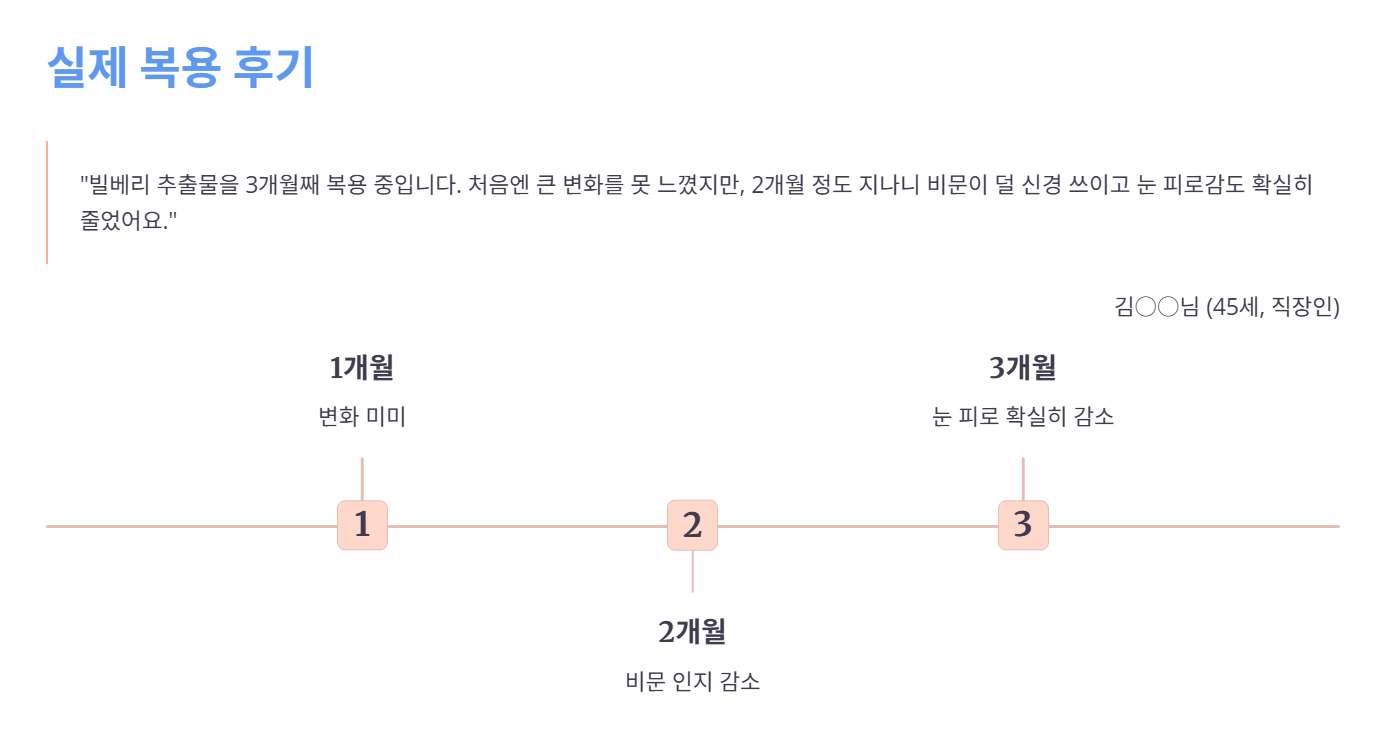 실제 비문증 영양제 복용후기