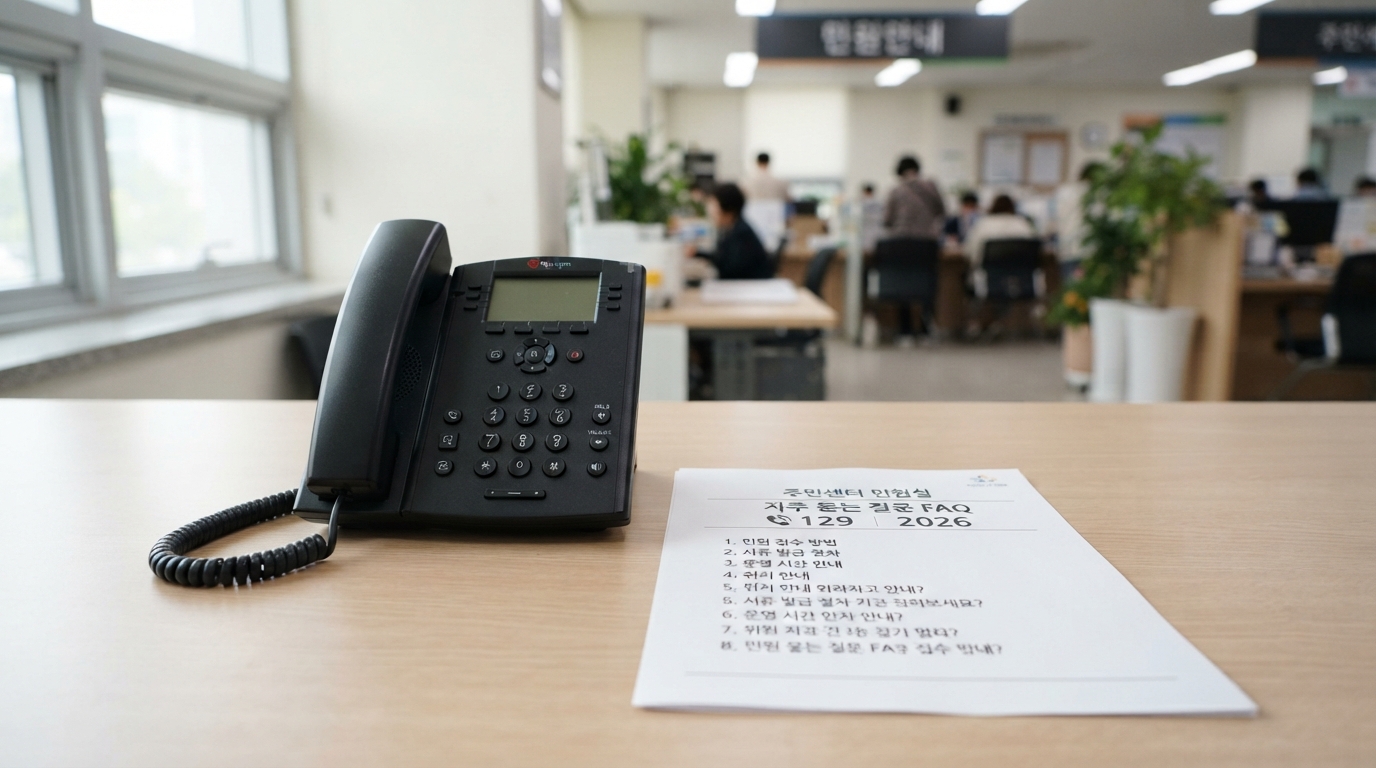 보건복지콜센터 129와 행정복지센터 문의 FAQ 안내서
