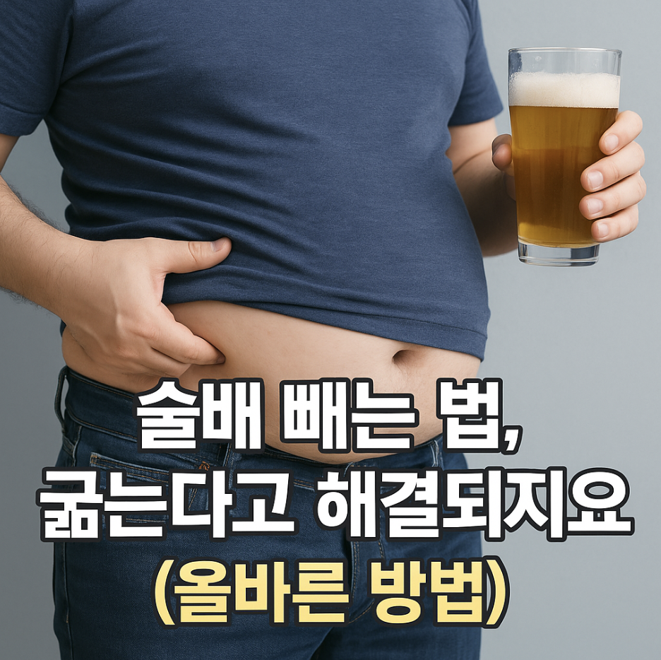 술배 빼는 법, 굶는다고 해결되지 않아요 (올바른 방법)
