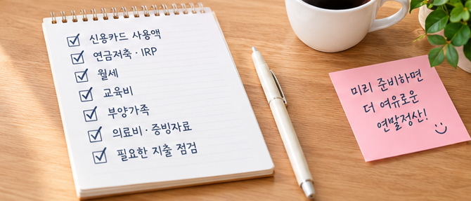 10월 연말정산 체크리스트