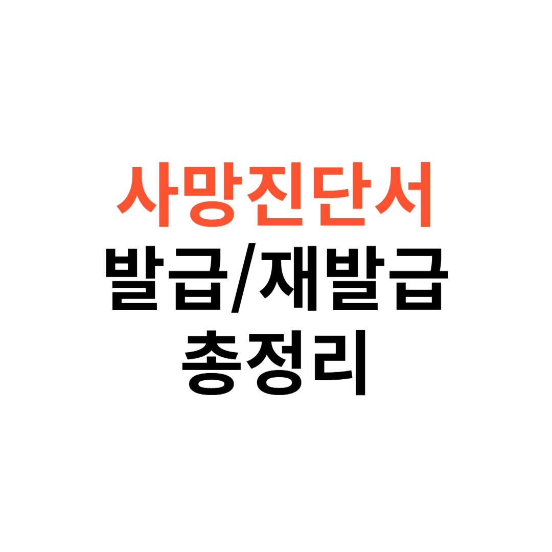 사망진단서 발급