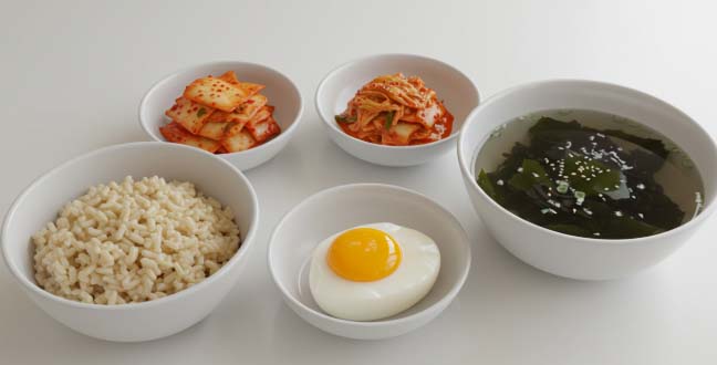 점심 식단 – 섬유질과 단백질의 균형