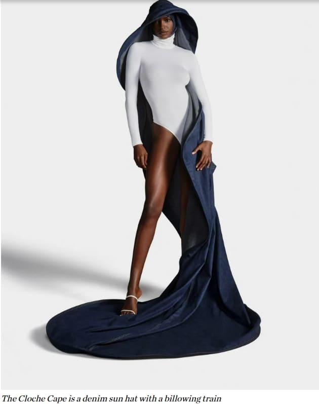 스티븐 존스의 모자 쓴 사람들 Stephen Jones and G-Star Raw collaborate to create couture denim hats